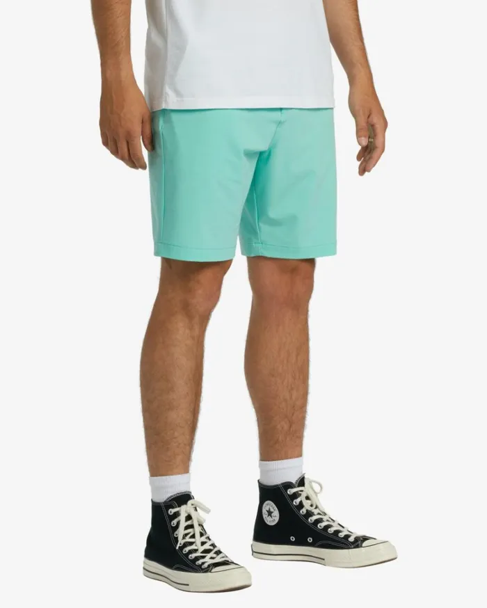 Crossfire Slub Submersible 19034 Shorts Aqua Men Billabong Shorts