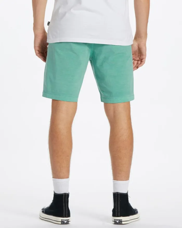 Crossfire Wave Washed 18034 Hybrid Submersible Shorts Dusty Jade Men Billabong Shorts
