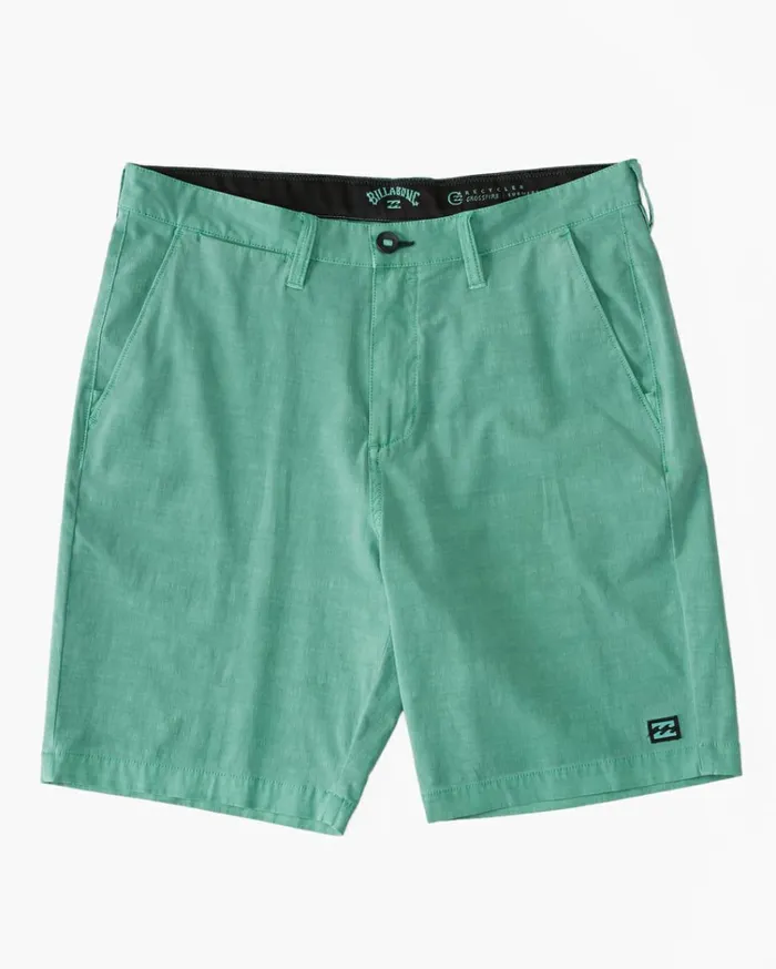 Crossfire Wave Washed 18034 Hybrid Submersible Shorts Dusty Jade Men Billabong Shorts