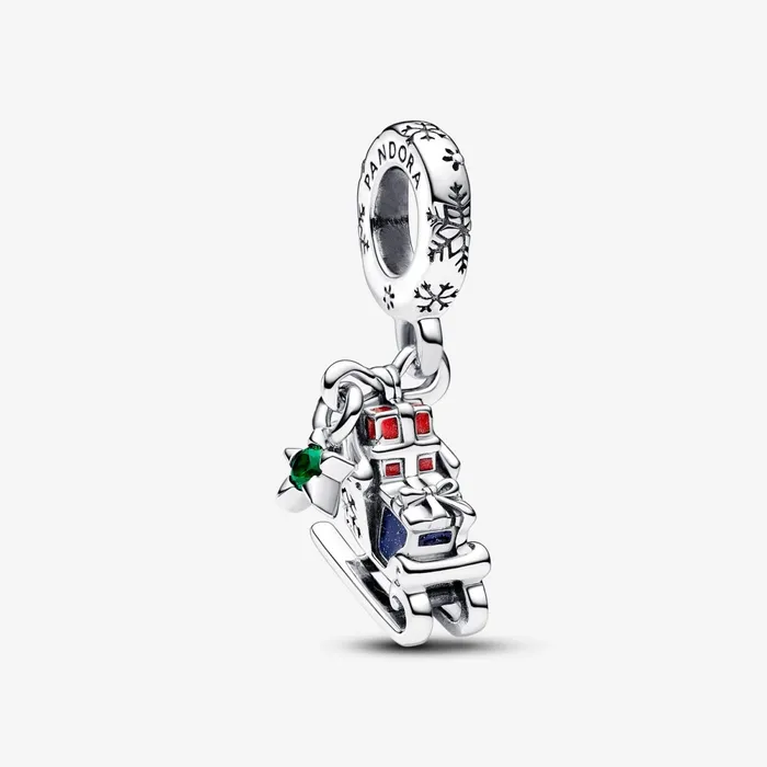 Dangle Charms Women Pandora Christmas Sleigh 2023 Dangle Charm