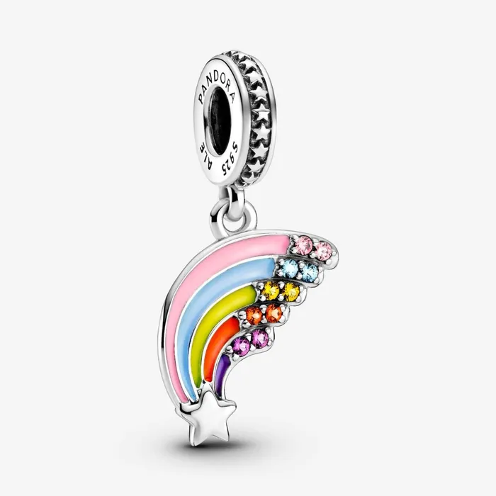 Dangle Charms Women Pandora Colourful Rainbow Dangle Charm