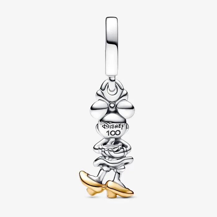 Dangle Charms Women Pandora Disney 100th Anniversary Minnie Mouse Labgrown Diamond Dangle Charm