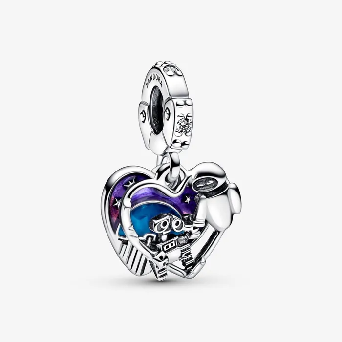 Dangle Charms Women Pandora Disney Pixar WallE and Eve Glowinthedark Dangle Charm
