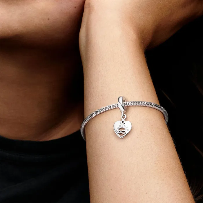 Dangle Charms Women Pandora Friends Forever Heart Dangle Charm