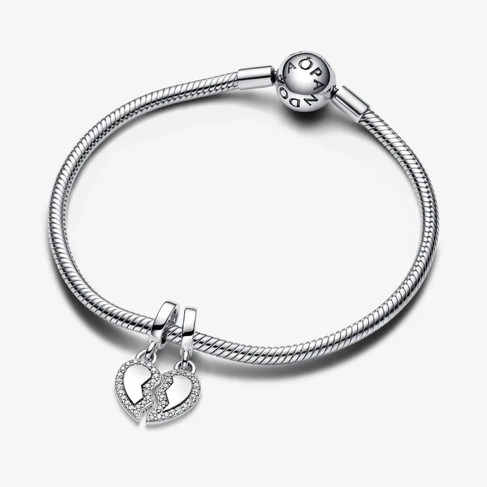 Dangle Charms Women Pandora Friends Splittable Heart Dangle Charm