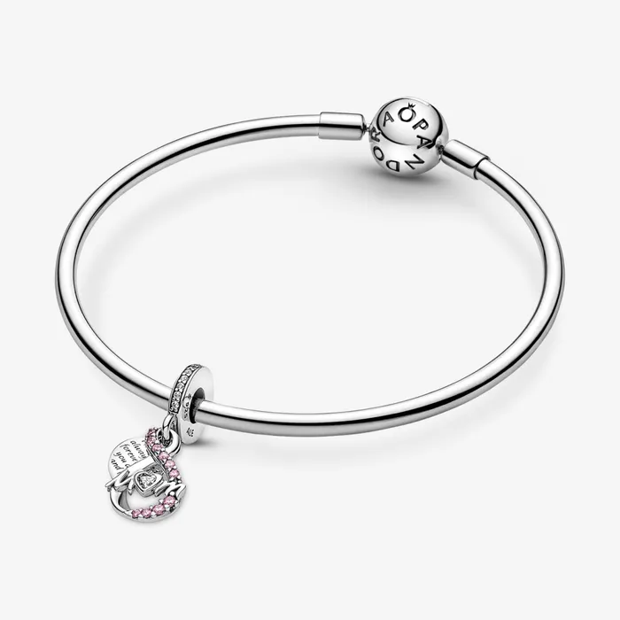 Dangle Charms Women Pandora Mum Infinity Pav Double Dangle Charm