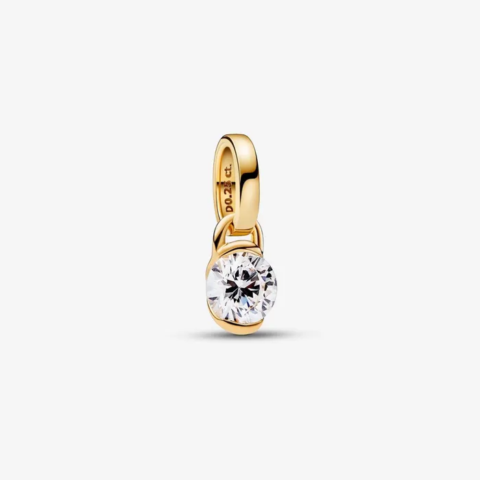 Dangle Charms Women Pandora Online Talisman 14k Gold Labgrown Diamond Infinity Pendant