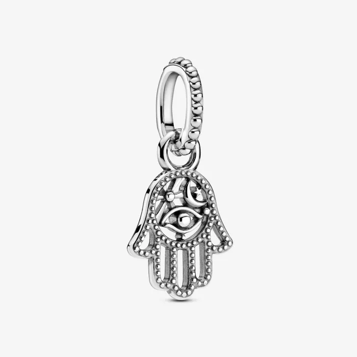 Dangle Charms Women Pandora Protective Hamsa Hand Dangle Charm Sterling Silver