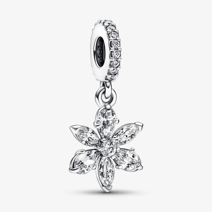 Dangle Charms Women Pandora Sparkling Herbarium Cluster Dangle Charm
