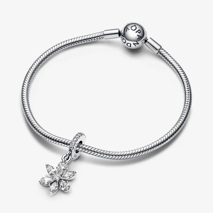 Dangle Charms Women Pandora Sparkling Herbarium Cluster Dangle Charm