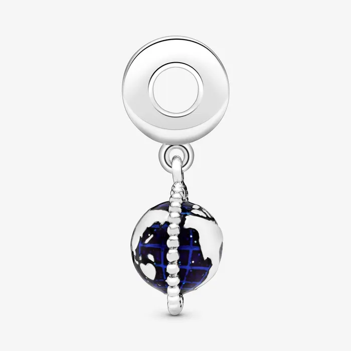 Dangle Charms Women Pandora Spinning Globe Dangle Charm