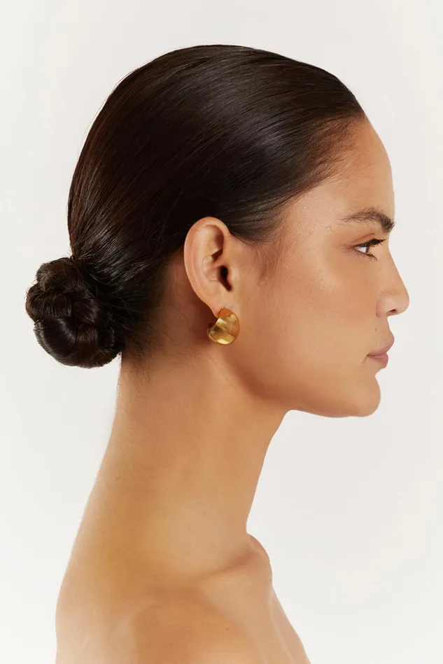DISSH Jewellery CENDRE BOBBI GOLD HOOPS 8211 Women