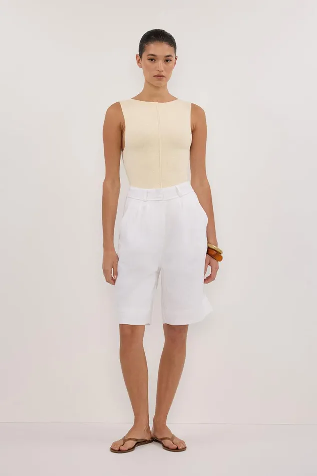 DISSH Knitted OWEN CREAM BOAT NECK TOP 8211 Women