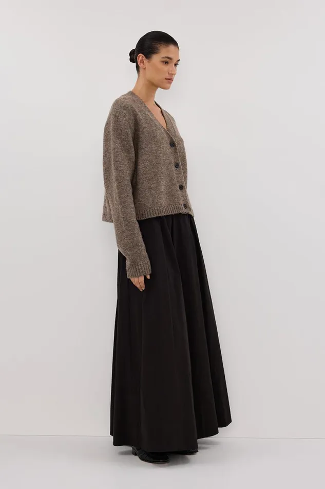 DISSH Knitted PIP CHOC MARLE KNIT CARDIGAN 8211 Women