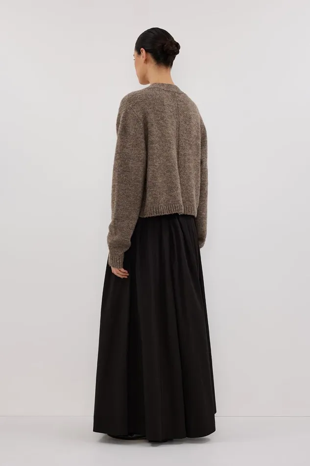 DISSH Knitted PIP CHOC MARLE KNIT CARDIGAN 8211 Women