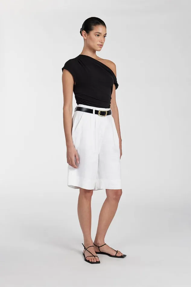 DISSH Knitted RIO WASHED BLACK DRAPED TWIST TOP 8211 Women