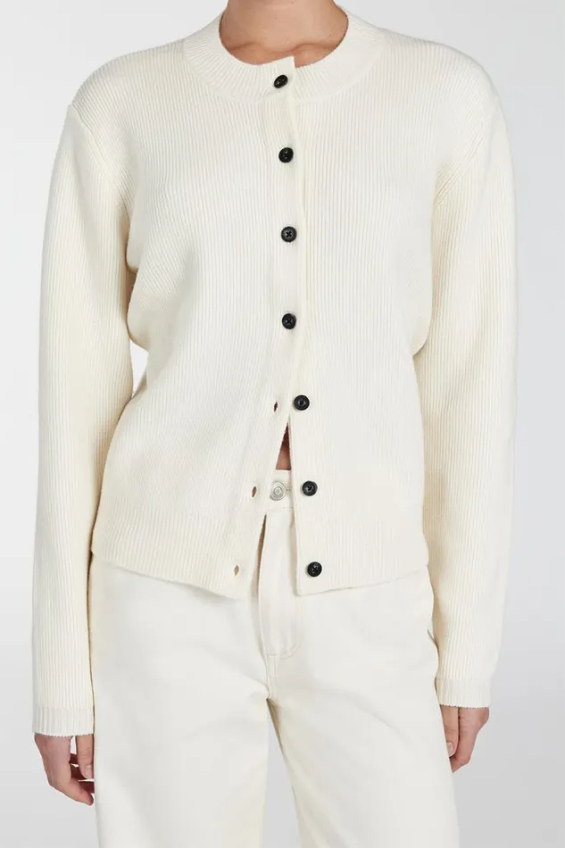 DISSH Long Sleeved AXEL CREAM CASHMERE BLEND CARDIGAN 8211 Women