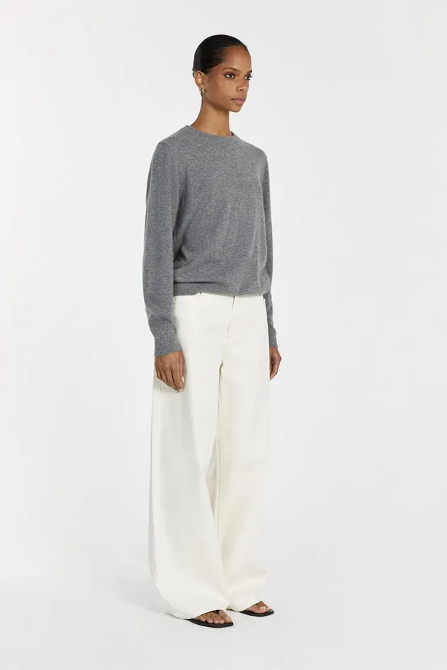 DISSH Long Sleeved INDY GREY CASHMERE KNIT JUMPER 8211 Women