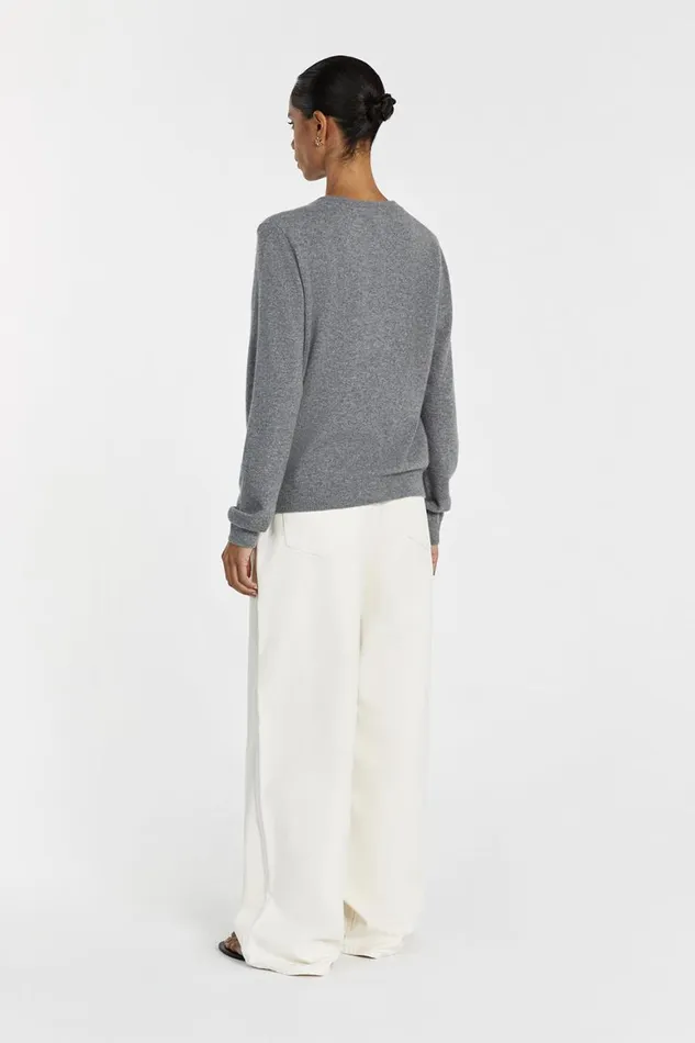 DISSH Long Sleeved INDY GREY CASHMERE KNIT JUMPER 8211 Women