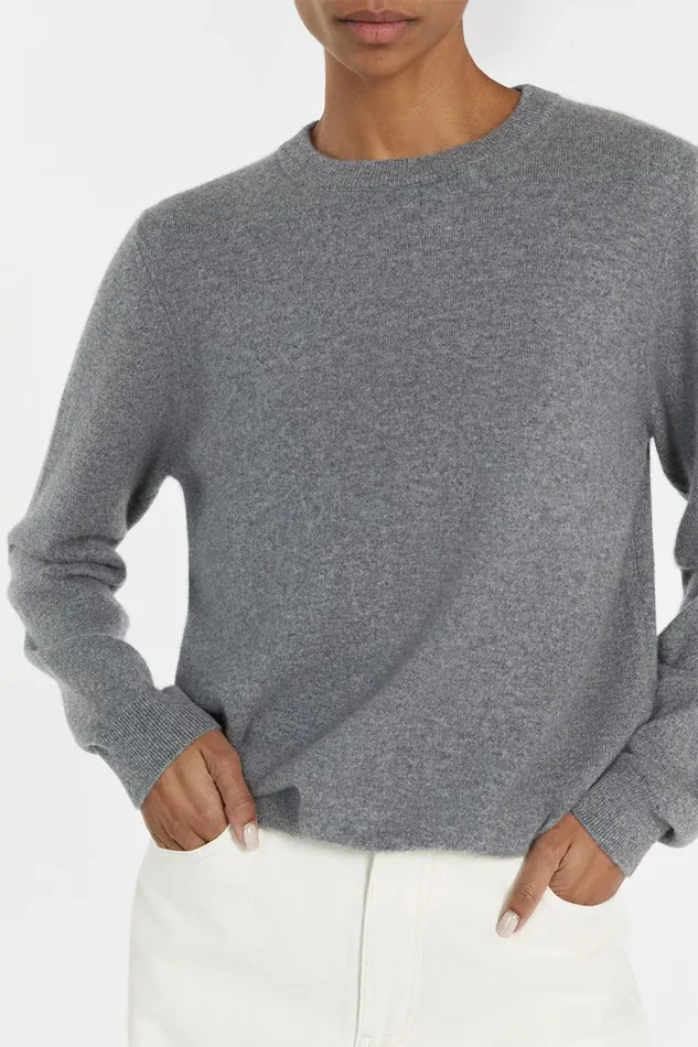 DISSH Long Sleeved INDY GREY CASHMERE KNIT JUMPER 8211 Women