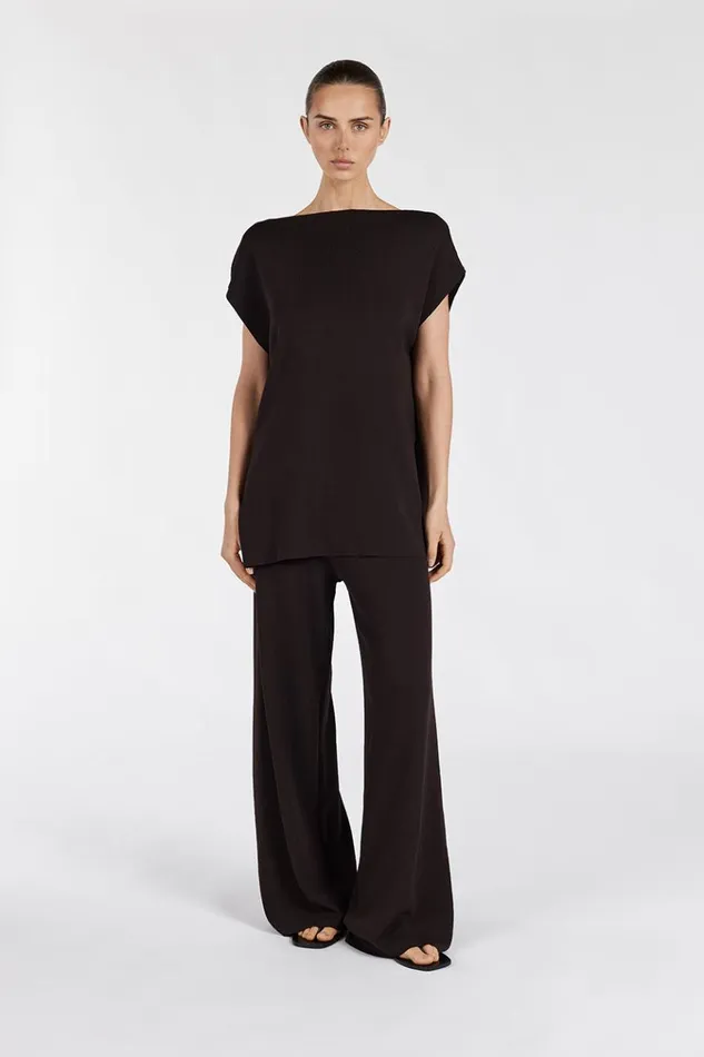 DISSH Pants MABLE BITTER CHOC KNIT PANT 8211 Women