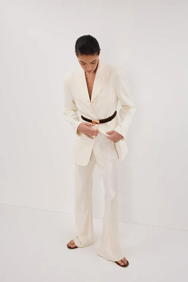 DISSH Pants MYKA CREAM SATIN PANT 8211 Women