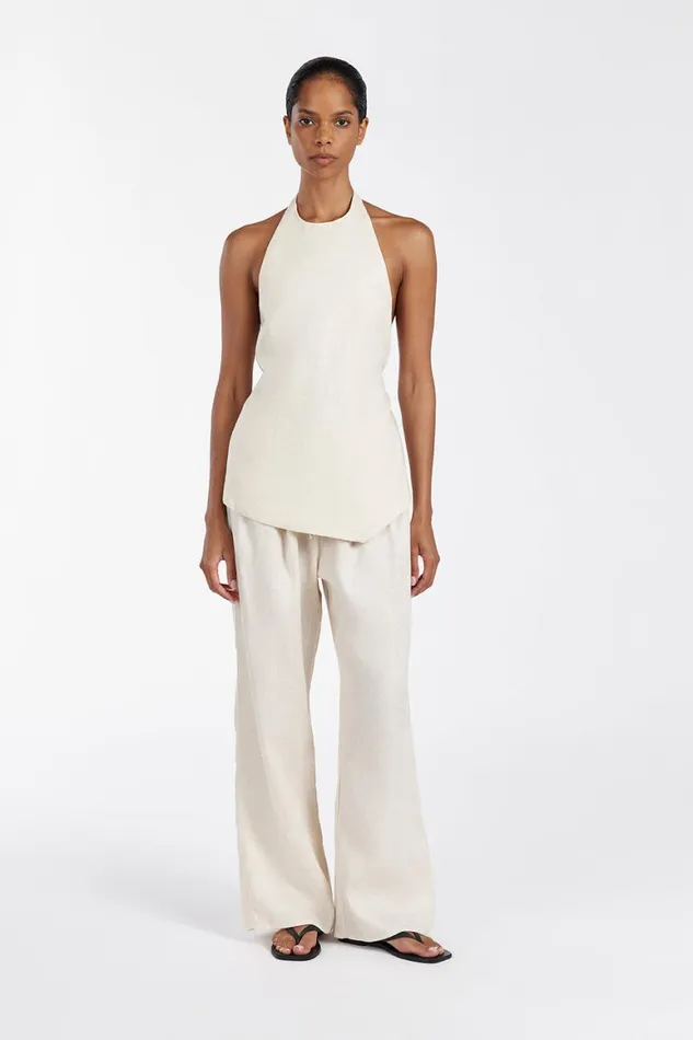 DISSH Pants NALA CREAM ELASTIC WAIST PANT 8211 Women