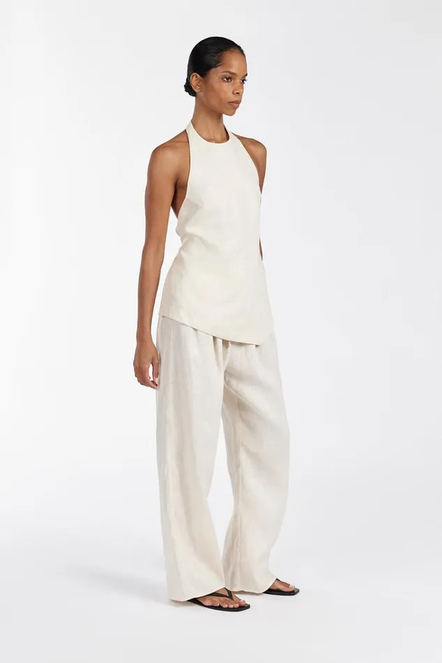 DISSH Pants NALA CREAM ELASTIC WAIST PANT 8211 Women