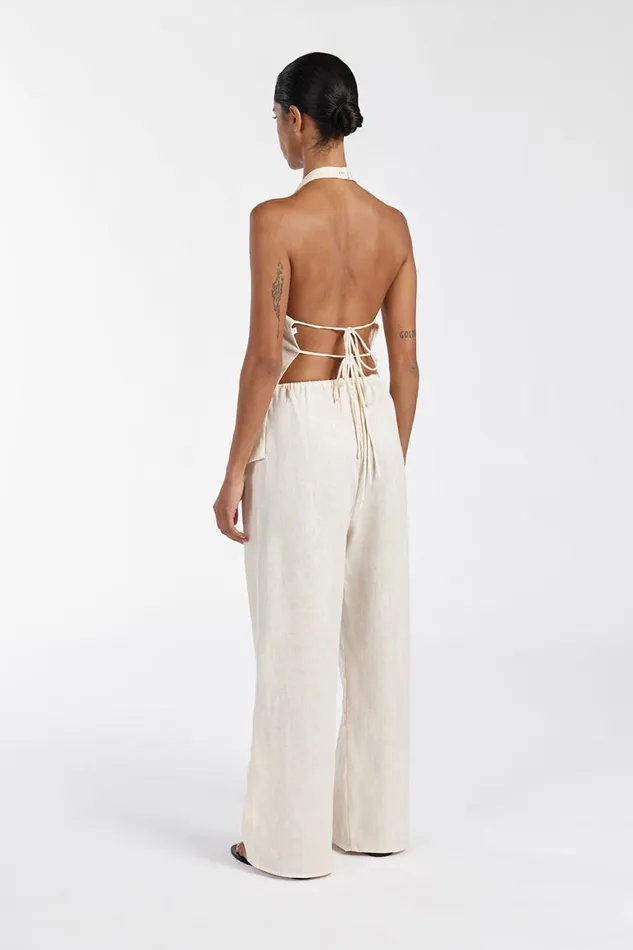 DISSH Pants NALA CREAM ELASTIC WAIST PANT 8211 Women