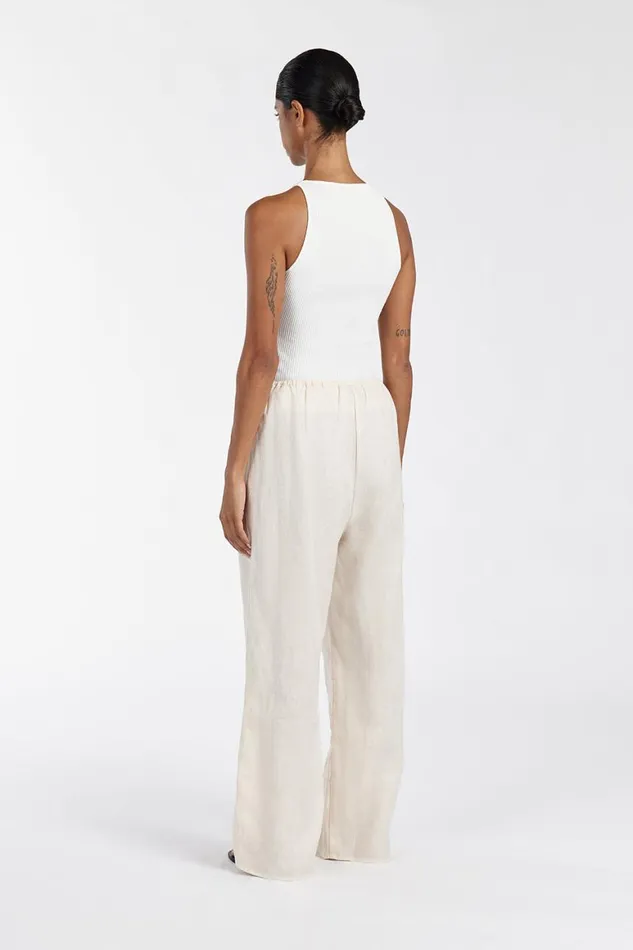 DISSH Pants NALA CREAM ELASTIC WAIST PANT 8211 Women