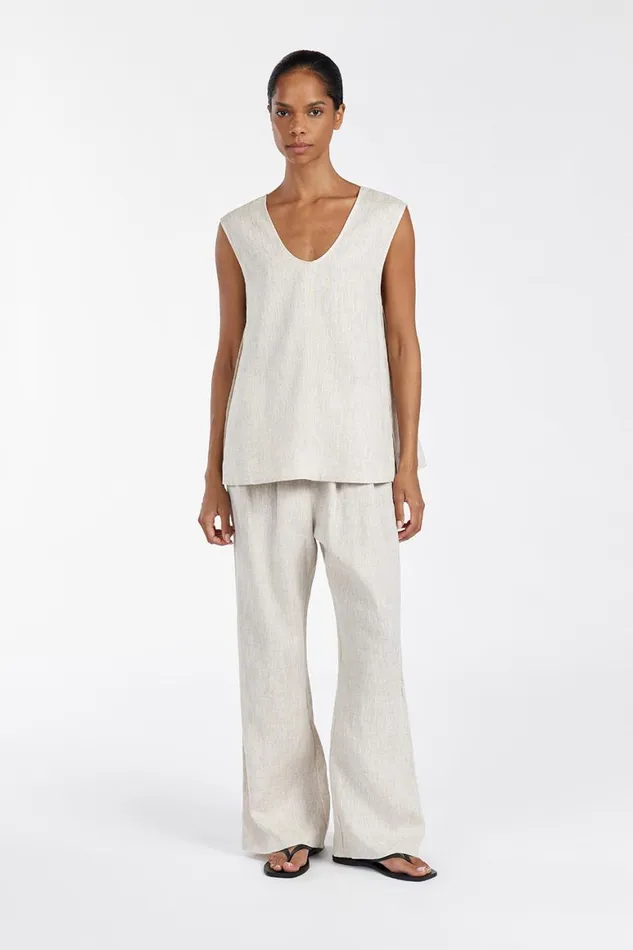 DISSH Pants NALA NATURAL ELASTIC WAIST PANT 8211 Women