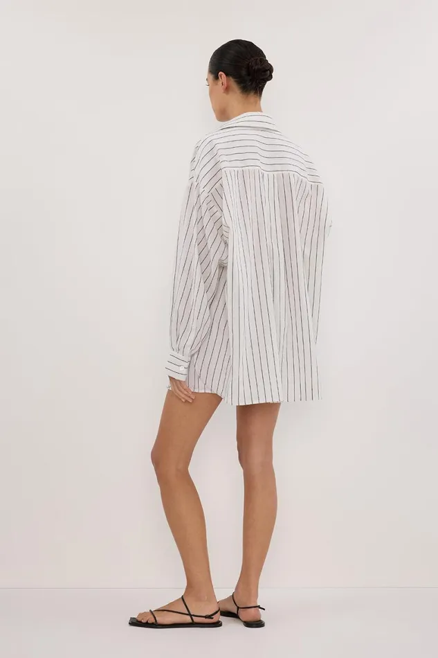 DISSH Shirts OLLIE WHITE STRIPE SHIRT 8211 Women