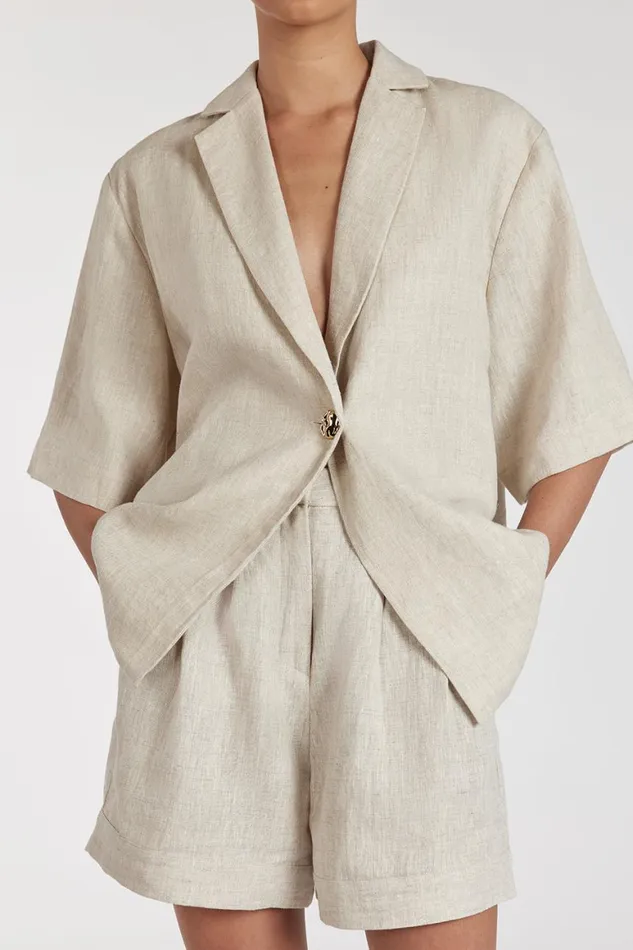 DISSH Shorts ALONDRA NATURAL LINEN SHORT 8211 Women