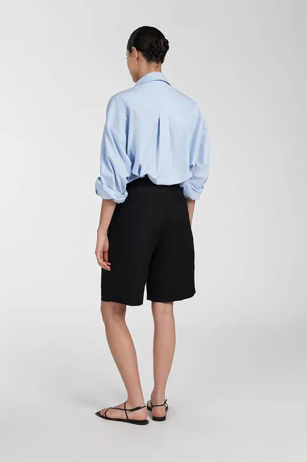 DISSH Shorts KAYLA BLACK LINEN BERMUDA SHORT 8211 Women