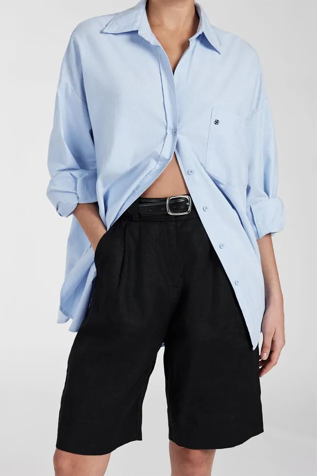 DISSH Shorts KAYLA BLACK LINEN BERMUDA SHORT 8211 Women