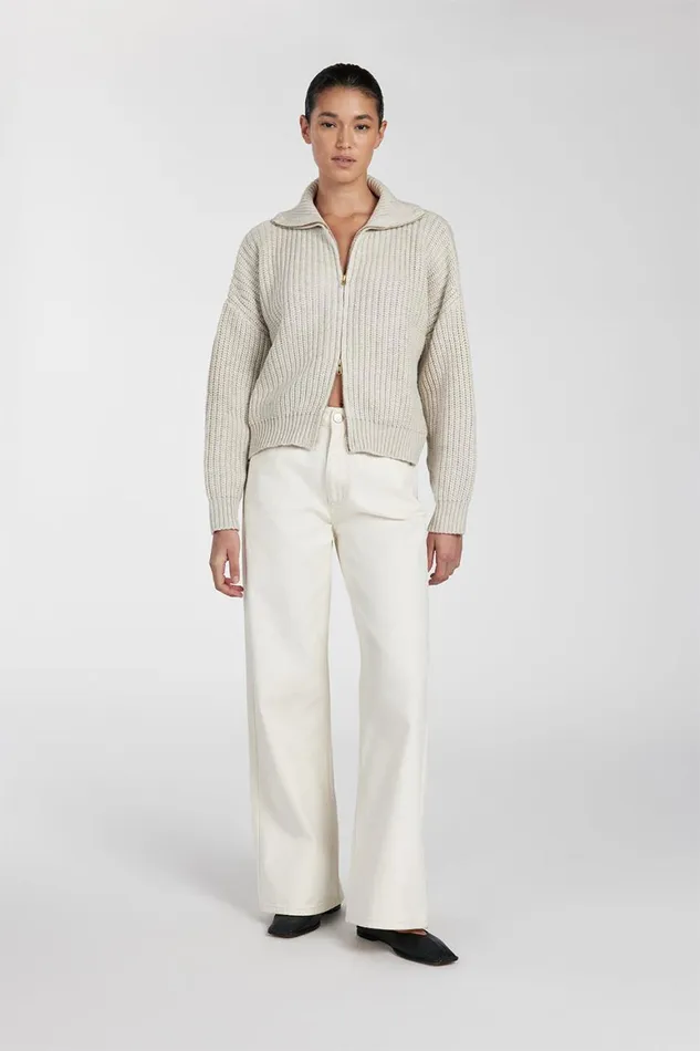 DISSH Sweaters ISSY OAT MARLE WOOL BLEND JUMPER 8211 Women