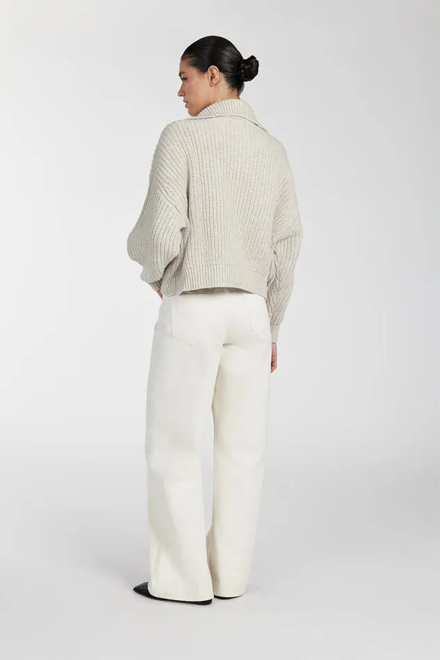 DISSH Sweaters ISSY OAT MARLE WOOL BLEND JUMPER 8211 Women