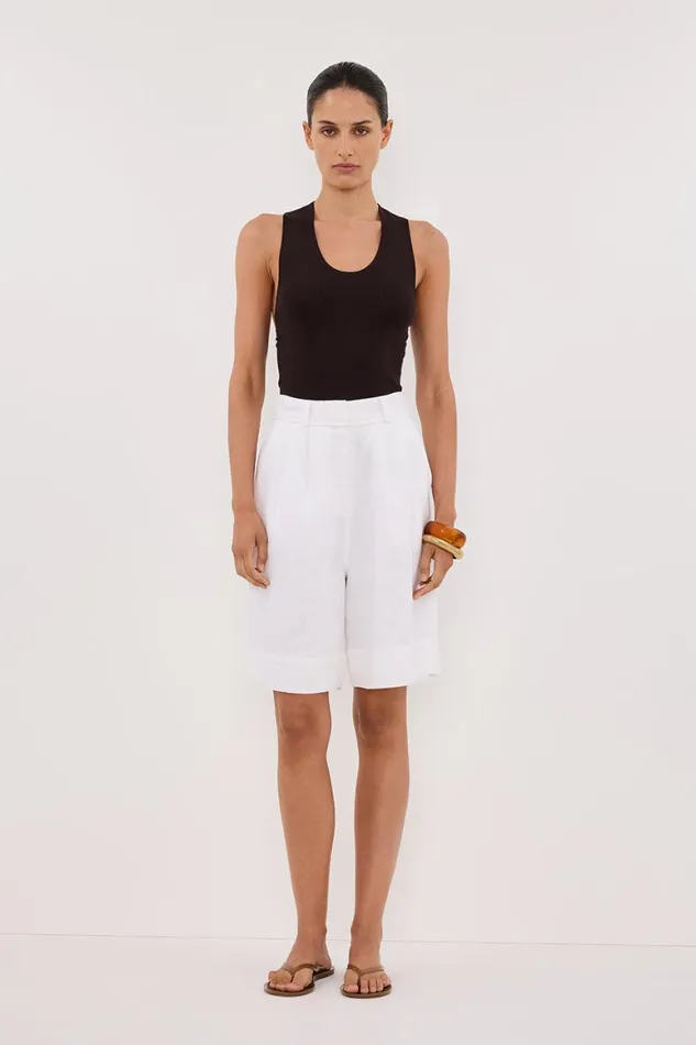 DISSH Tanks DEVIN BITTER CHOC RACER KNIT TANK 8211 Women