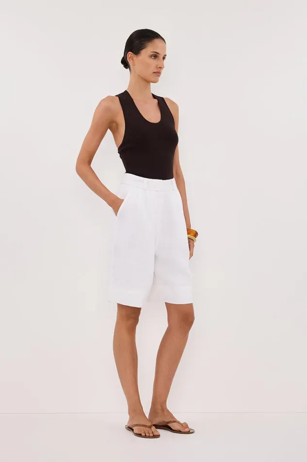 DISSH Tanks DEVIN BITTER CHOC RACER KNIT TANK 8211 Women