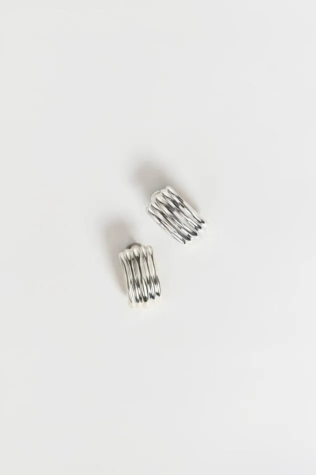 DISSH The Gift Shop MEGA WATERFALL EARRING SILVER 8211 Women