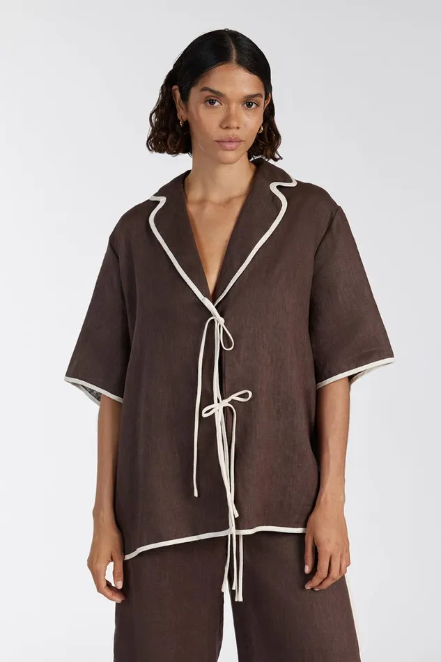 DISSH Tops VON CHOC LINEN SHIRT 8211 Women