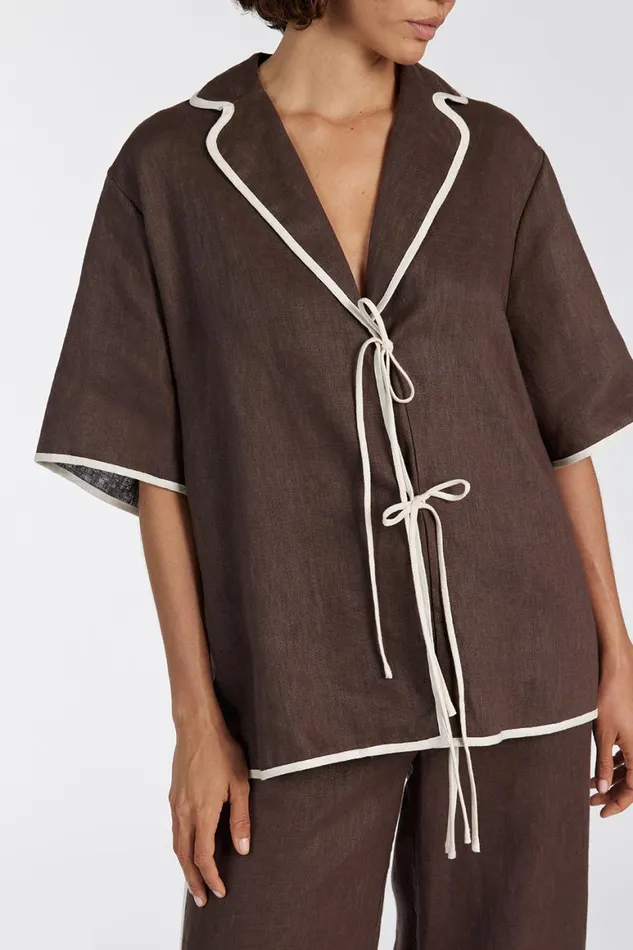 DISSH Tops VON CHOC LINEN SHIRT 8211 Women