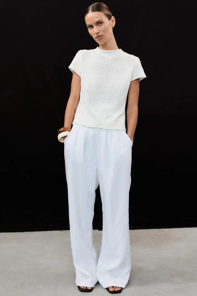 DISSH White Tops LEO OFF WHITE KNIT TOP 8211 Women