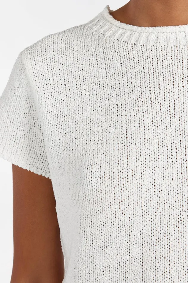 DISSH White Tops LEO OFF WHITE KNIT TOP 8211 Women