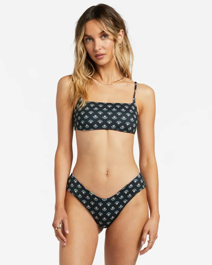 Dont Trip Fiji Reversible Skimpy Bikini Bottoms Black Pebble Women Billabong Bikinis