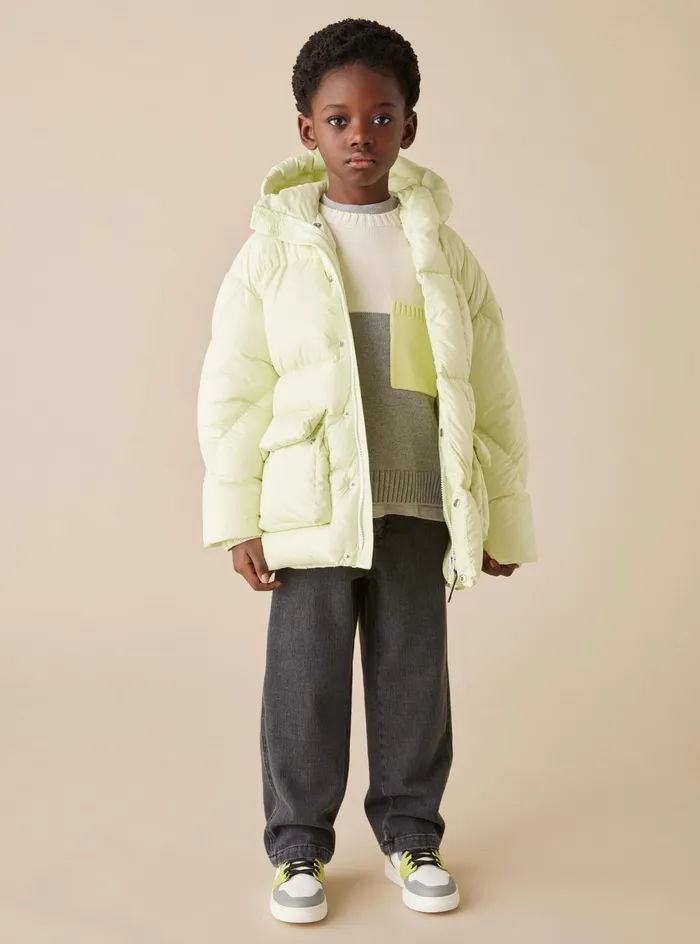Downjackets Girl 216Boy 216 Il Gufo Long Hooded Down Jacket