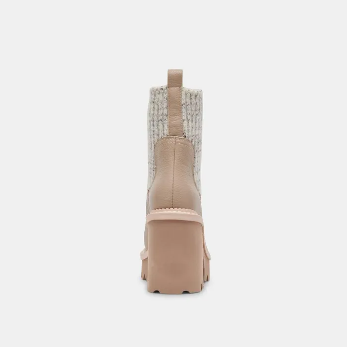 Drago Boots Taupe Leather Women Dolce Vita Boots and Booties