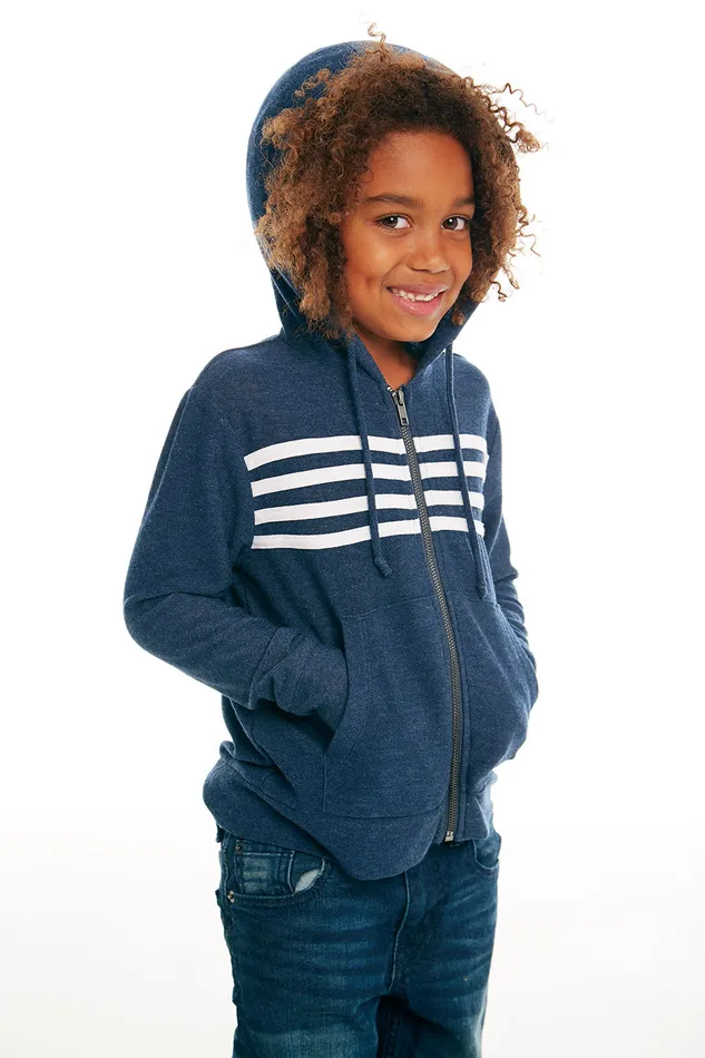 Dresses and Skirts Chaser Brand Boys Cozy Knit Long Sleeve Zip Up Hoodie with Strappings Dresses and Skirts Chaser Brand Boys Cozy Knit Long Sleeve Zip Up Hoodie with Strappings