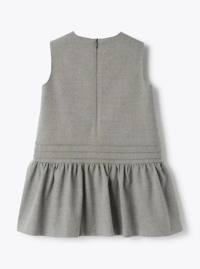 Dresses Girl 216 Il Gufo Tecno Wool Pinafore Dress