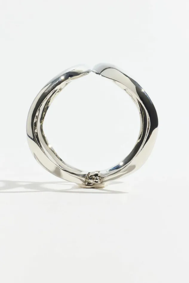 Dynamite Bracelets Women Open Curve Cuff Bracelet GREY